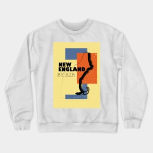 New England vintage travel poster Crewneck Sweatshirt